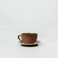 8oz Coffee Cup with Saucer - Lineage Ceramics