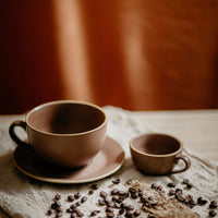 8oz Coffee Cup with Saucer... - Lineage Ceramics
