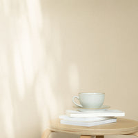 8oz Coffee Cup with Saucer - Lineage Ceramics